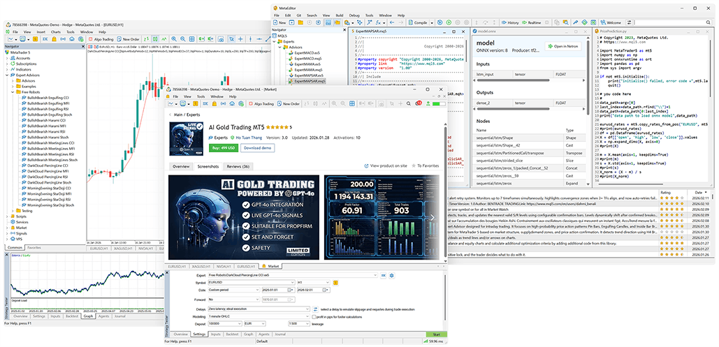MetaTrader 5 Algorithmic Trading & EA Development Interface